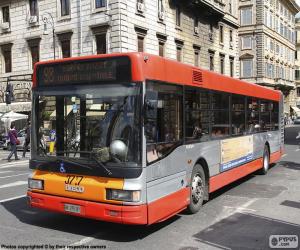 yapboz Roma kentsel otobüs